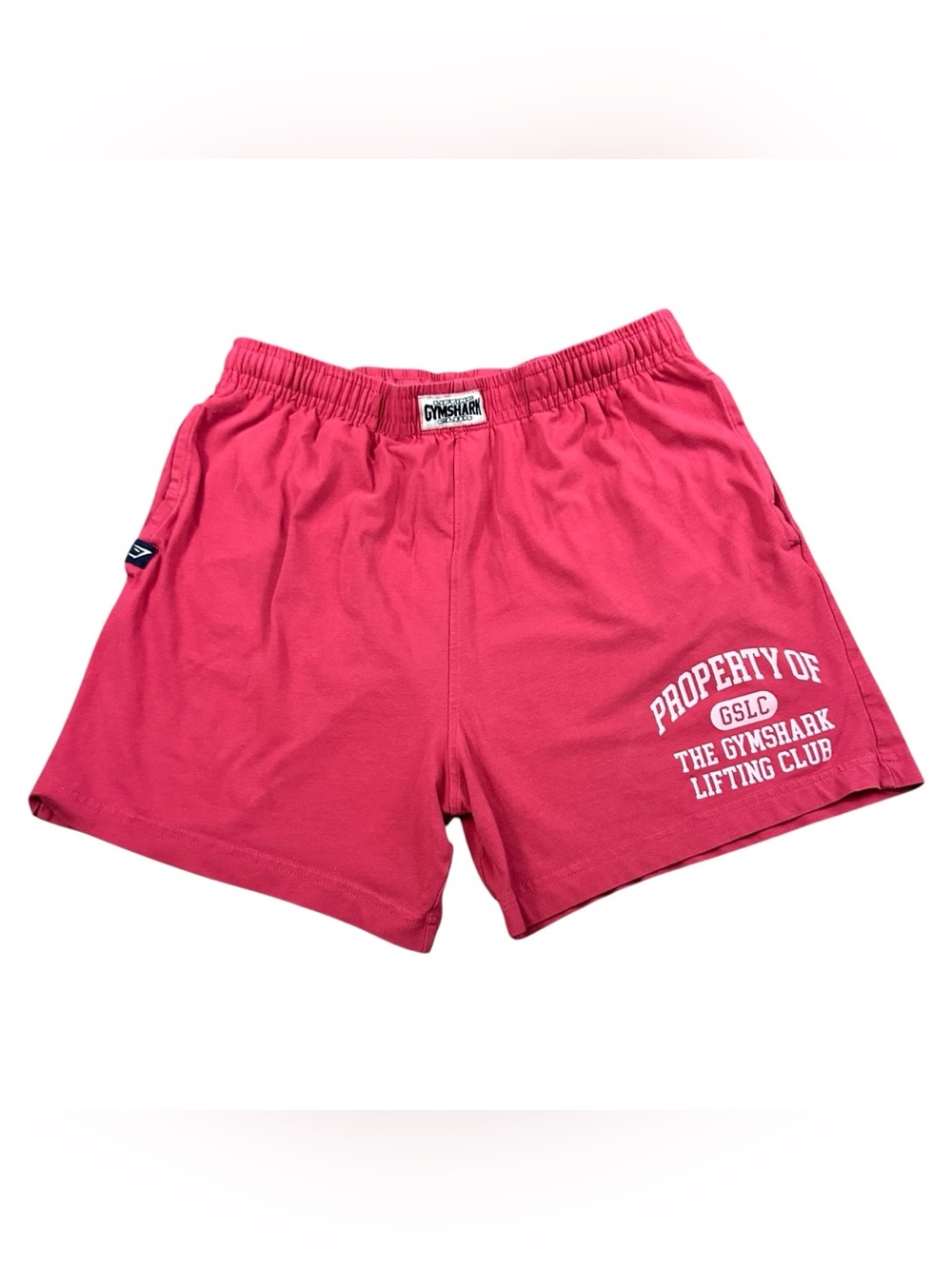 Gymshark Lifting Club Men’s Medium Red Cotton Training Gym Shorts